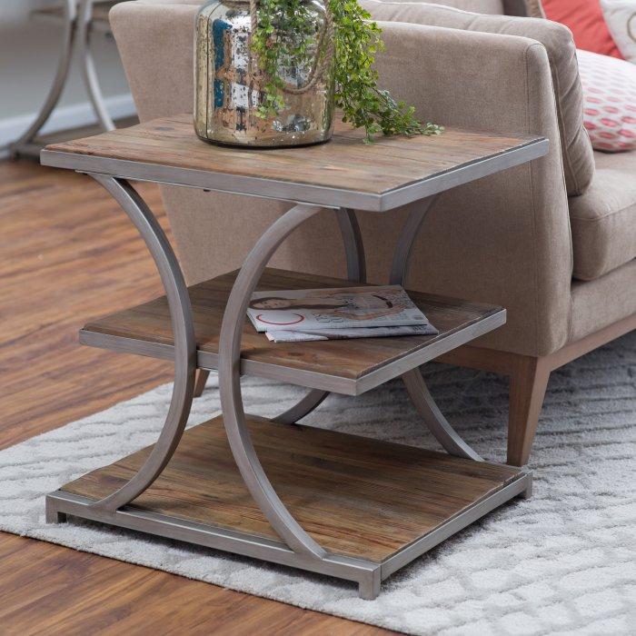 Edison Reclaimed Wood Side Table