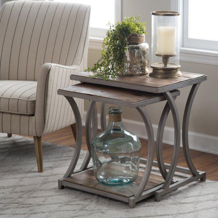 Edison Reclaimed Wood Nesting Tables