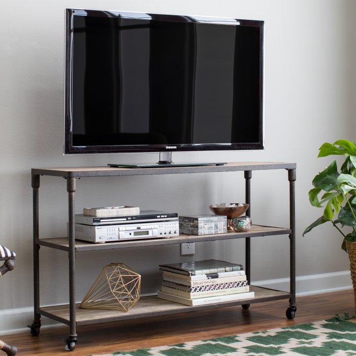 Franklin Reclaimed Wood Industrial TV Stand