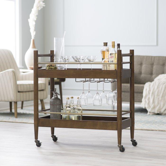 Modern Wooden Bar Cart