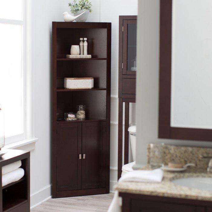 Modern Corner Linen Cabinet