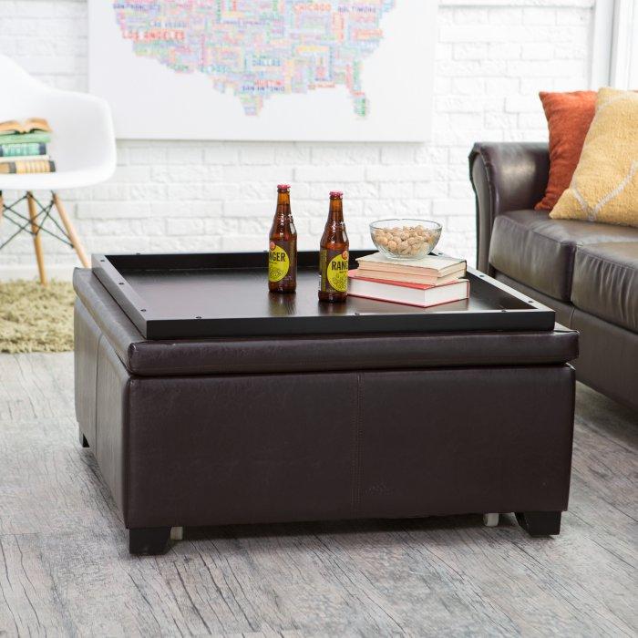 Corbett Square Coffee Table Storage Ottoman