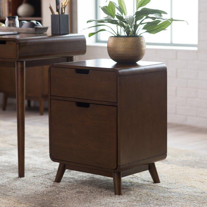 Mid-Century Modern Two-Drawer File Cabinet