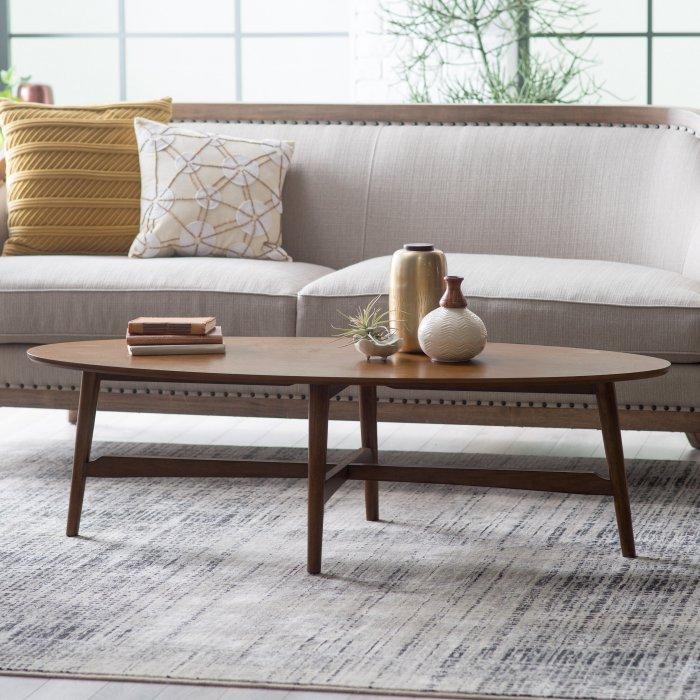 Mid Century Modern Coffee Table in Dark Walnut