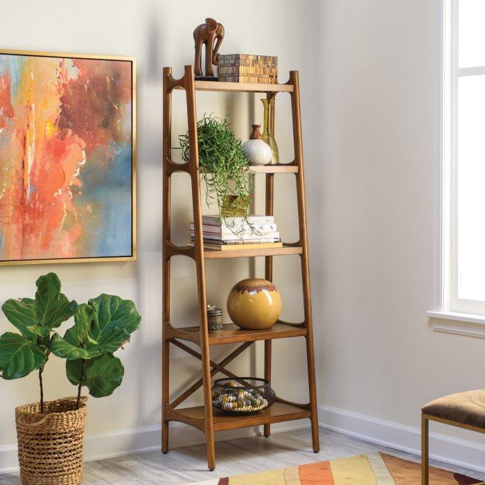 Mid Century Modern Bookcase in Walnut