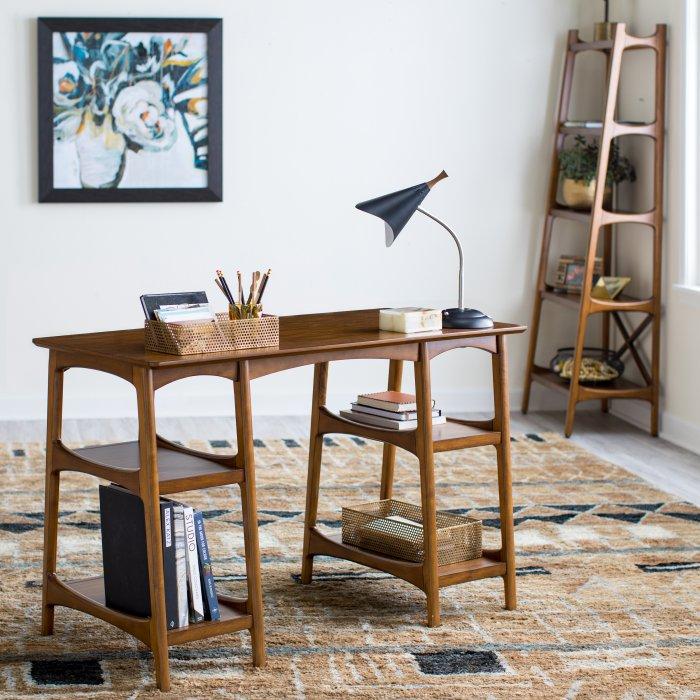 Mid Century Modern Writing Desk in Walnut