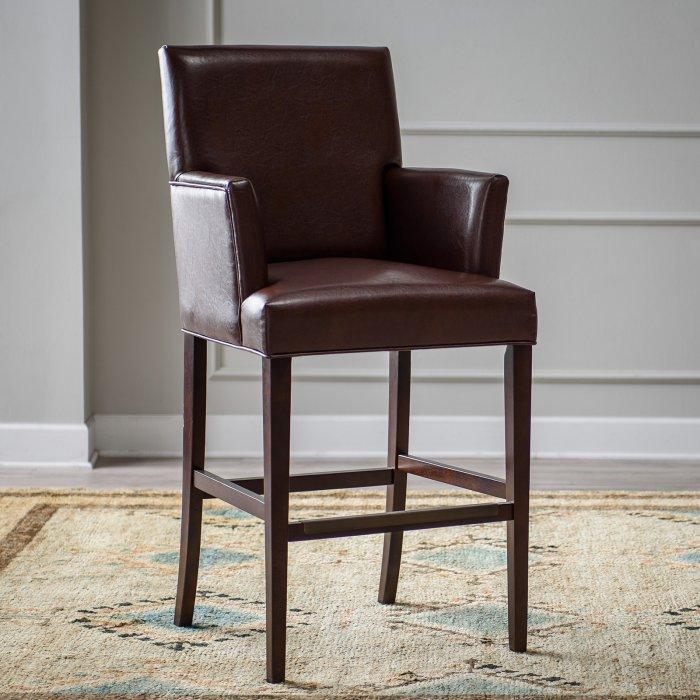 Collins Bonded Leather Bar Stool