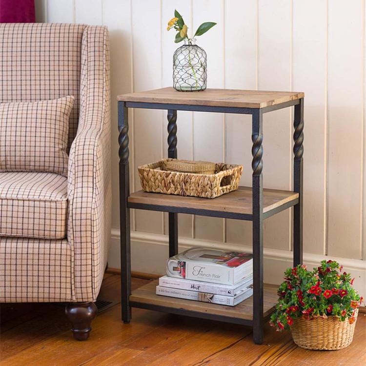 Reclaimed Wood End Table